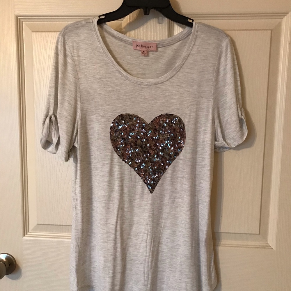 Philosophy (never worn) sequin heart tunic